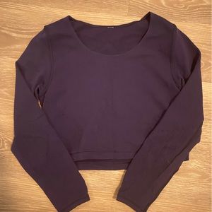 Lulu cropped long sleeve top